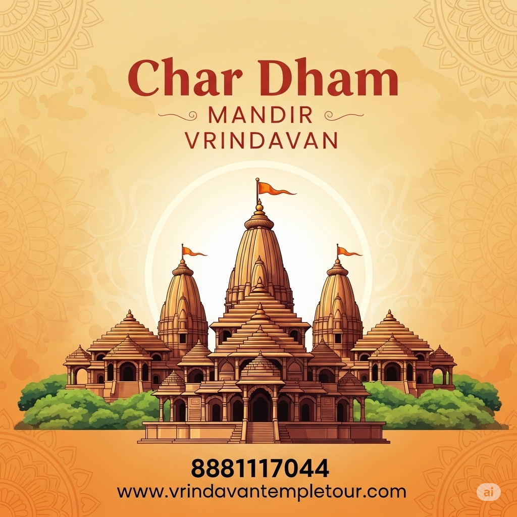 Char Dham Mandir Vrindavan | Timings | History & Aarti