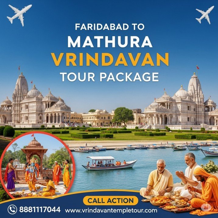 Faridabad To Mathura Vrindavan Tour Package