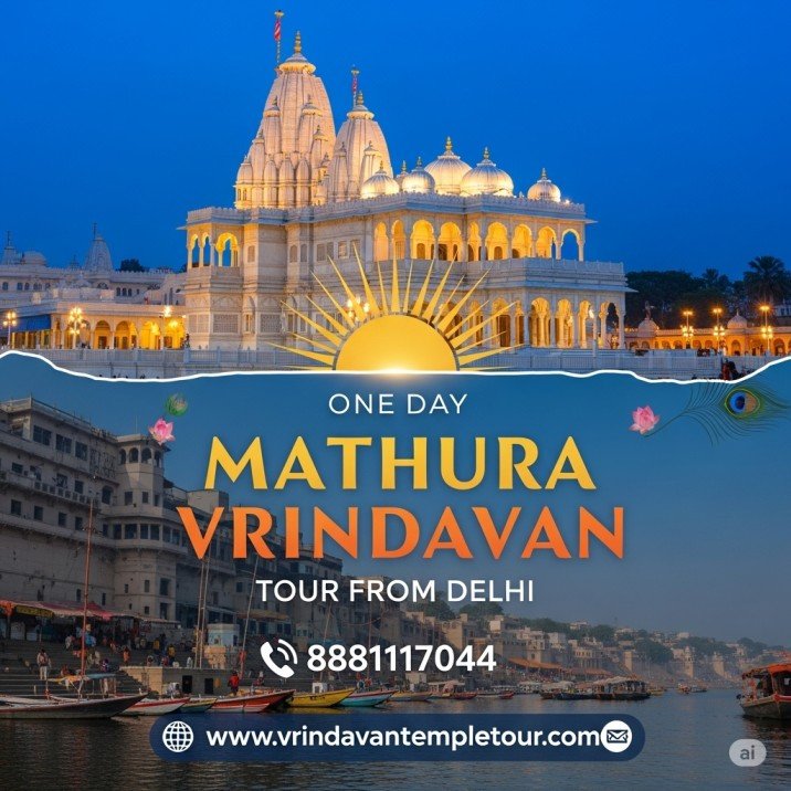 One Day Mathura Vrindavan Tour From Delhi