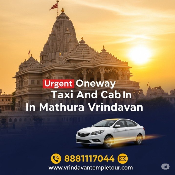 One-Way Taxi and Cab Service in Mathura Vrindavan