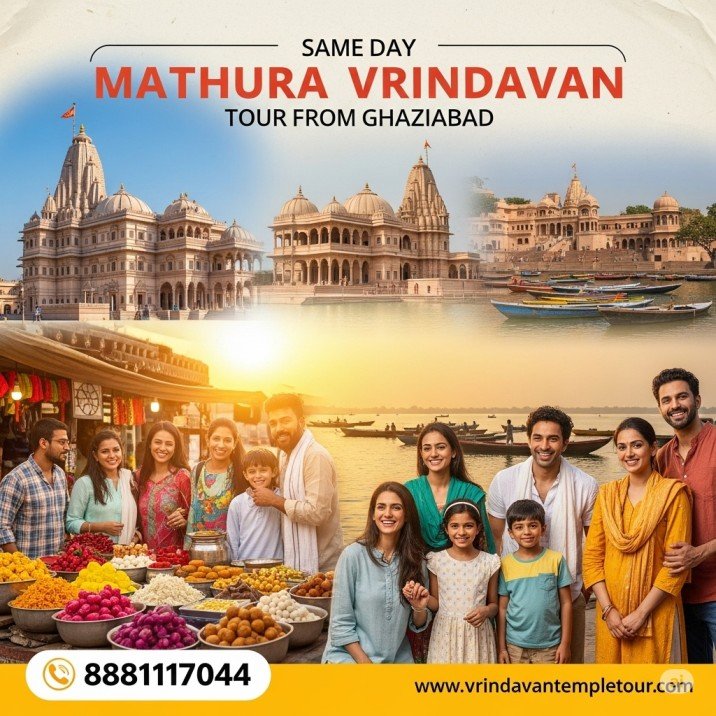 Same Day Mathura Vrindavan Tour From Ghaziabad