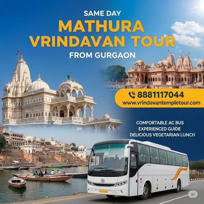 Same Day Mathura Vrindavan Tour from Gurgaon