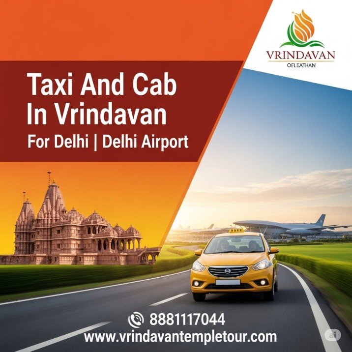 Taxi And Cab In Vrindavan For Delhi | Delhi Airport