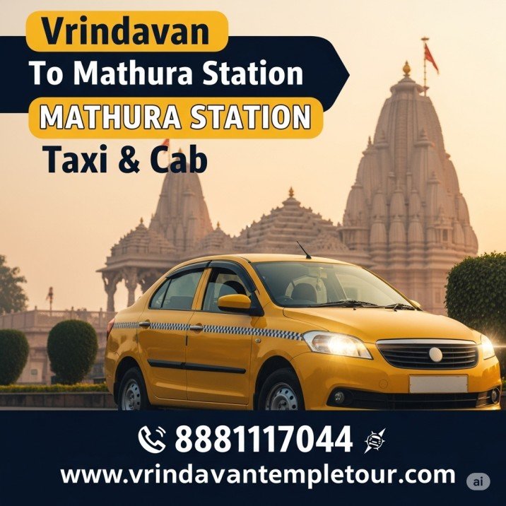 Vrindavan To Mathura Station Taxi & Cab