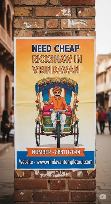 Need Cheap Rickshaw in Vrindavan 