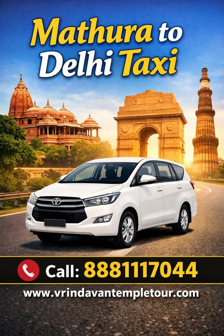 Mathura to Delhi taxi 