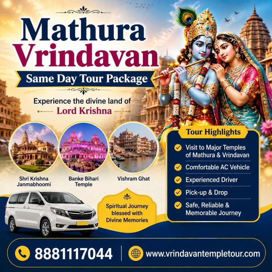 Mathura Vrindavan Same Day Tour Package