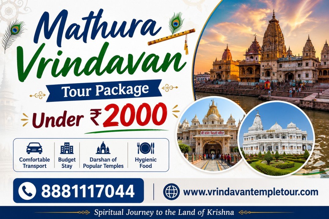 Mathura Vrindavan Tour Package Under ₹2000