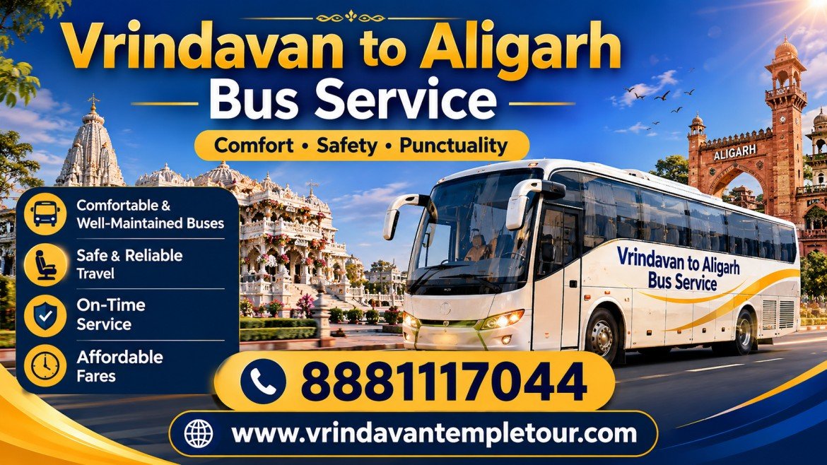 Vrindavan to Aligarh Bus Service