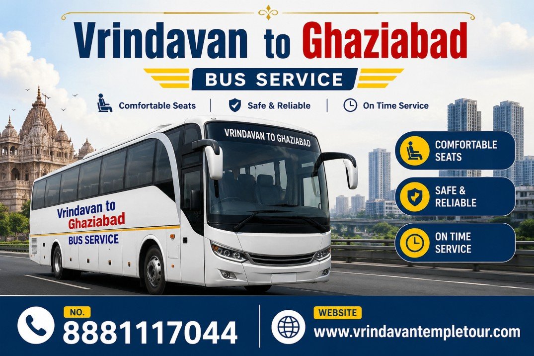 Vrindavan to Ghaziabad Bus Service