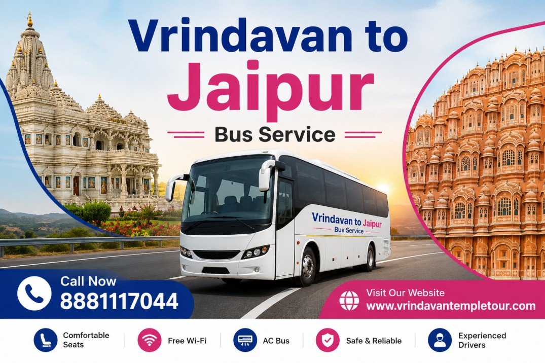 Vrindavan to Jaipur Bus Service