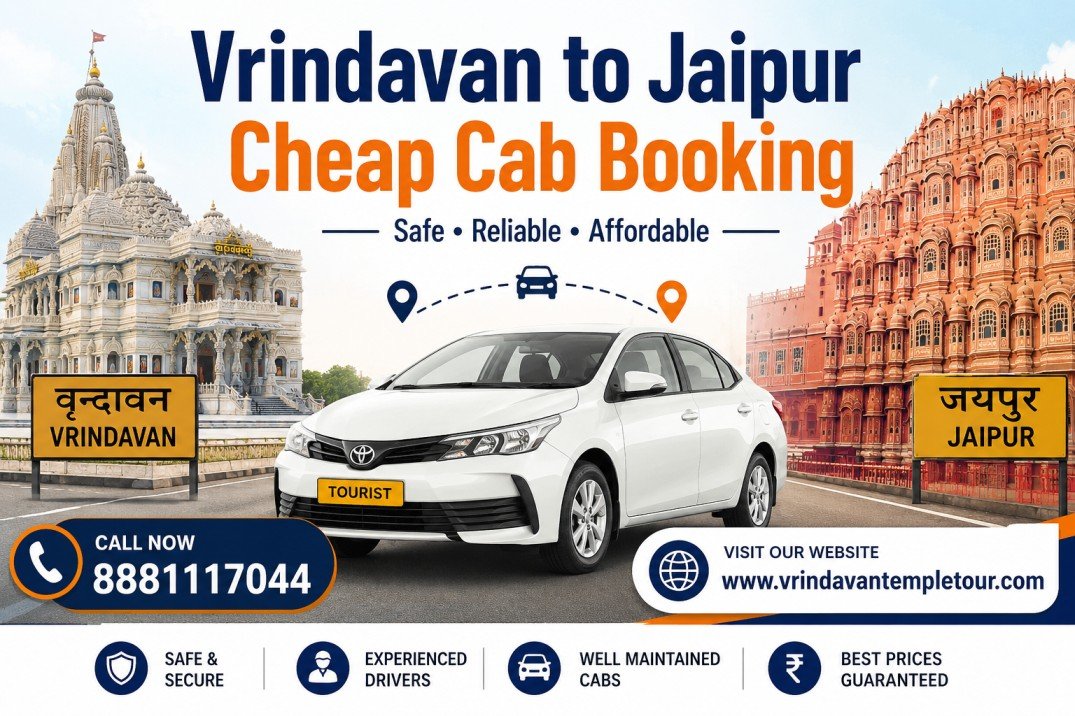 Vrindavan to Jaipur Cheap Cab Booking