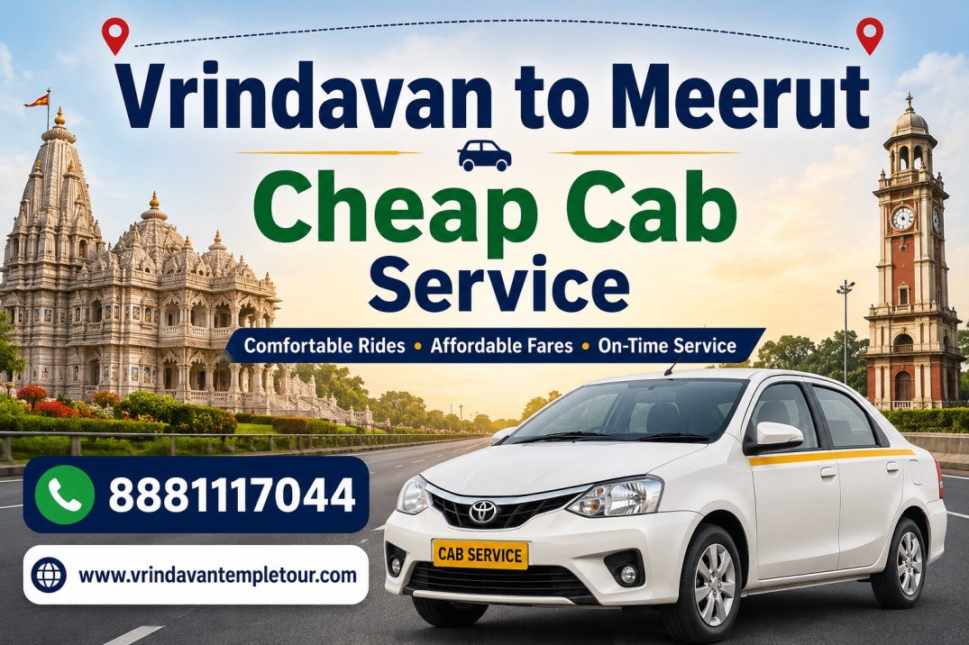 Vrindavan to Meerut Cheap Cab Service